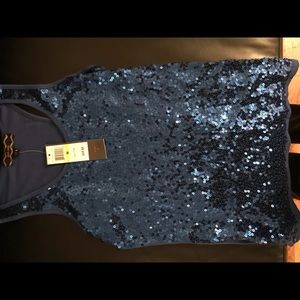NEW W/ TAGS- Sapphire Sequin Top brand new w tags